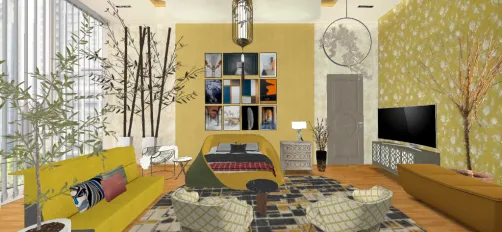   Ambiente de estar e dormir! By Mia Sales ♡