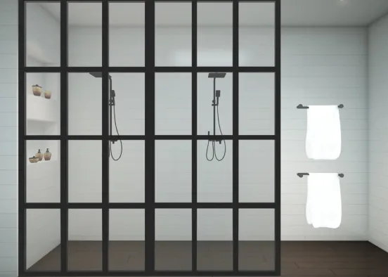 Master bathroom shower Design Rendering