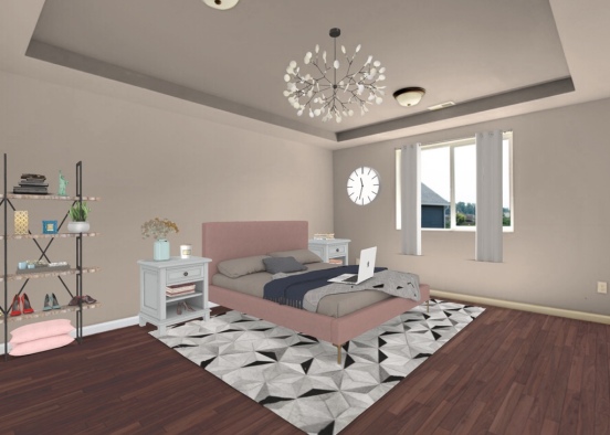 Kaylees Bedroom  Design Rendering