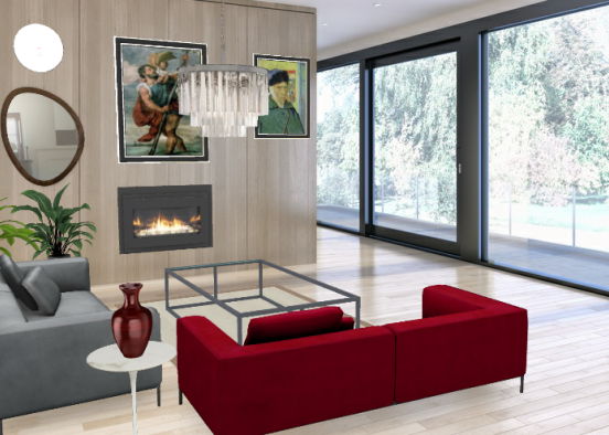Diseño salón por Janfry Design Rendering