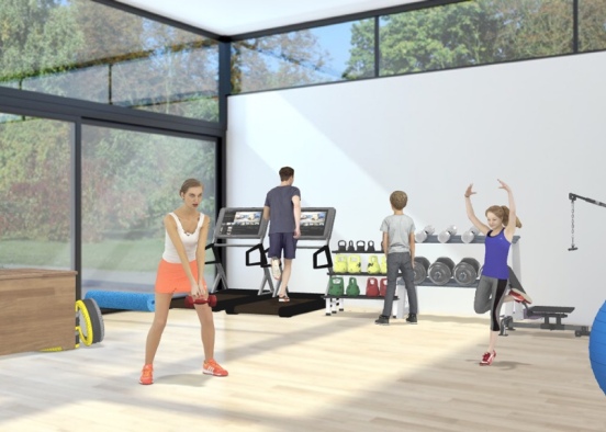 family workout  Design Rendering