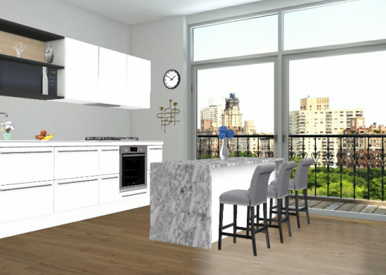 Kitchen modern Design Rendering