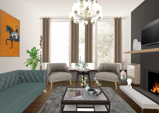 Living room Design, I, hope you like it Design Rendering