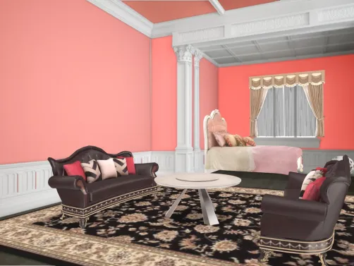 Red Victorian Room For A Child-Undone!