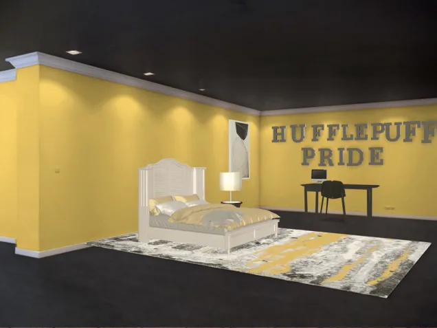Hufflepuff Themed Bedroom