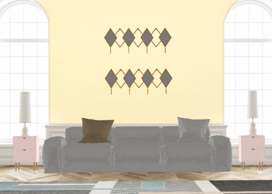 Tessa and Isabella’s living room Design Rendering