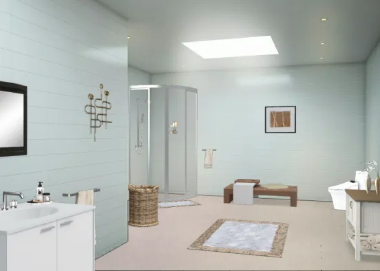 Casa de banho Design Rendering