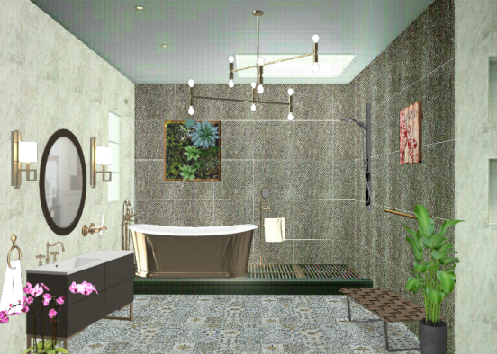 Float away in this dream bathroom Design Rendering