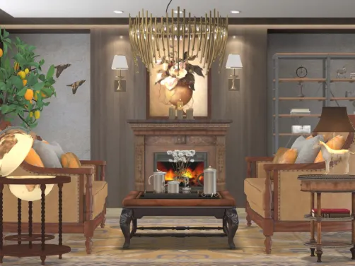 Rustic Living Room 
