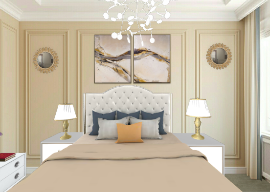 French Style Bedroom with a Princess Twist Design Rendering