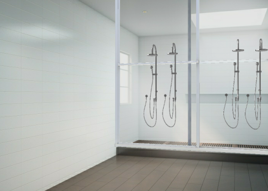 Lavabo de duchas para niños de.1 a 5 años Design Rendering