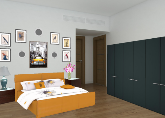 #simplebedroom Design Rendering