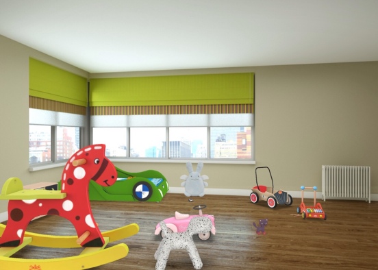 toddlers room. Design Rendering