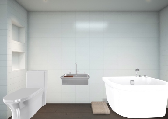 average bathroom Design Rendering