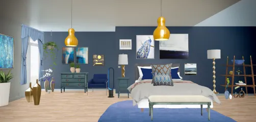 Blue and gold