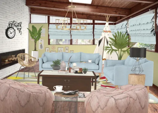 morning coffee sunroom Design Rendering