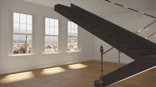 Up stairs 