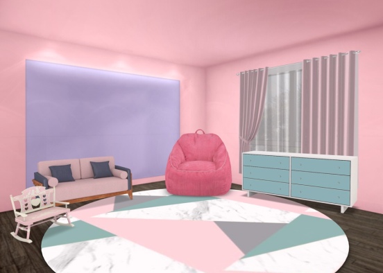 the pink room Design Rendering