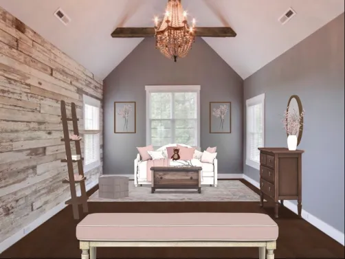 Blush and Bashful bedroom