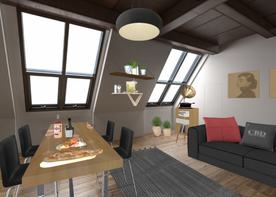 Mini apartament Design Rendering