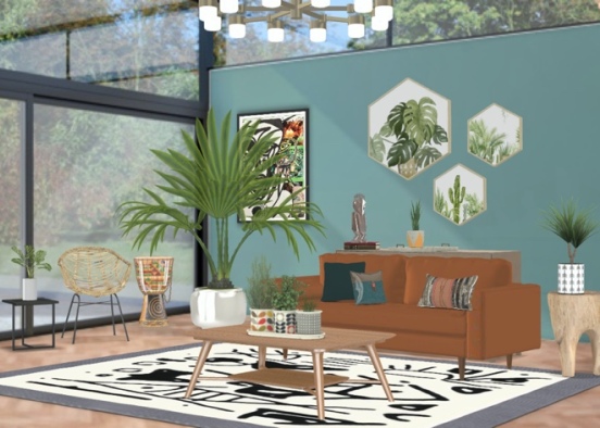 Modern, Tropical, And African! Design Rendering