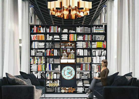 fresh living room Design Rendering