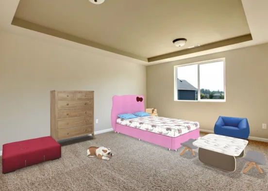Kids bedroom Design Rendering