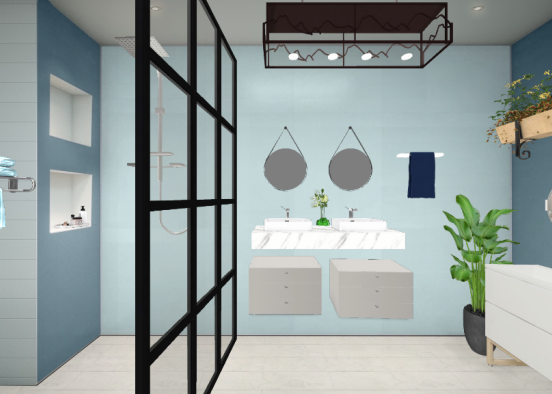 Banheiro Sofisticação Design Rendering