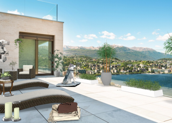 Balcony with a View  Design Rendering
