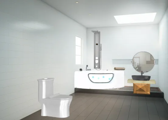 Sale de bain moderne Design Rendering