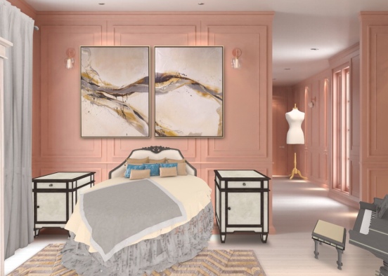 fantasy bedroom Design Rendering