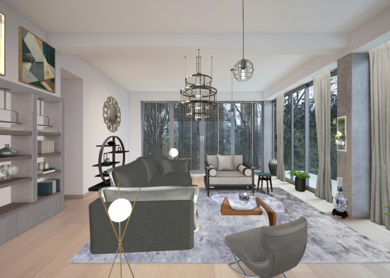 Living Room Family✴️ Design Rendering