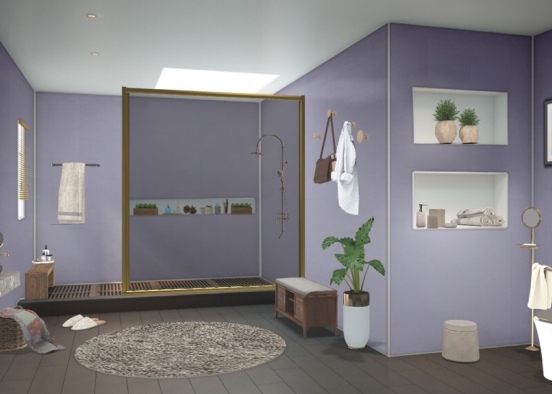 rest room violet  Design Rendering
