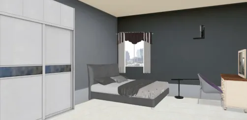Quarto branco e preto