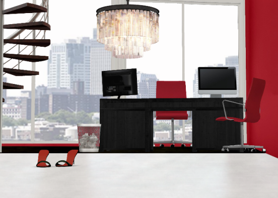 Luxury office Design Rendering