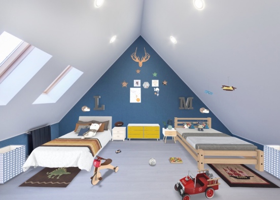 Boys room || Pau&Berch Design Rendering