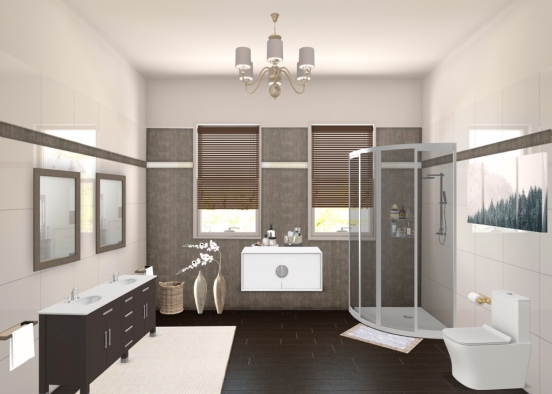 Elegant Bathroom || Pau&Berch Design Rendering