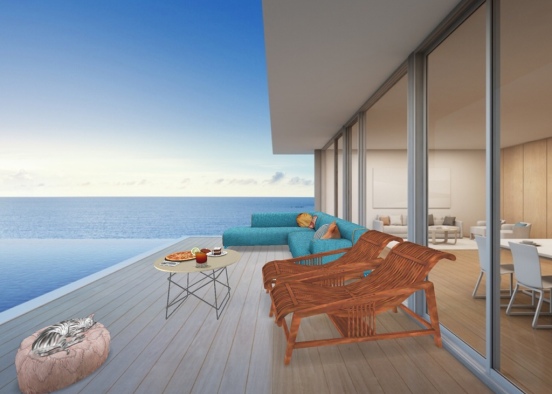 Relax Balcony Design Rendering
