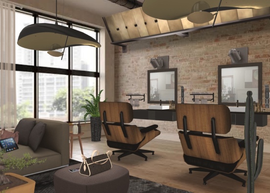 Hair salon Design Rendering