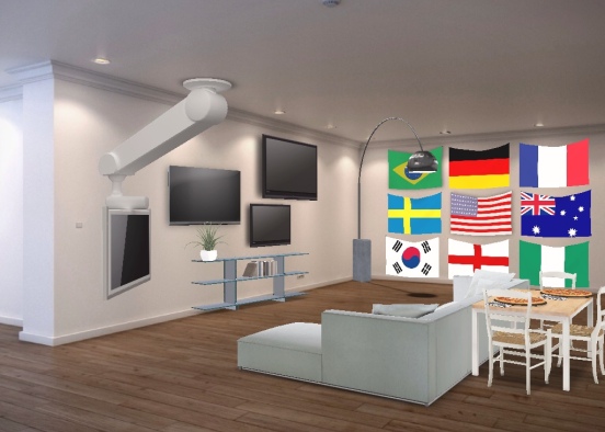 World Cup watch room!⚽️ Design Rendering