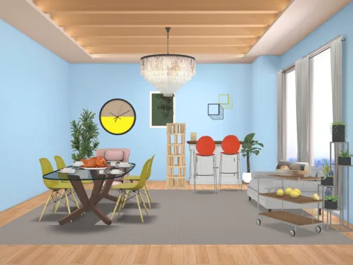 somewhere over the dinning room table