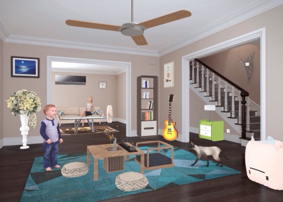 Living Room Design 😇 Design Rendering