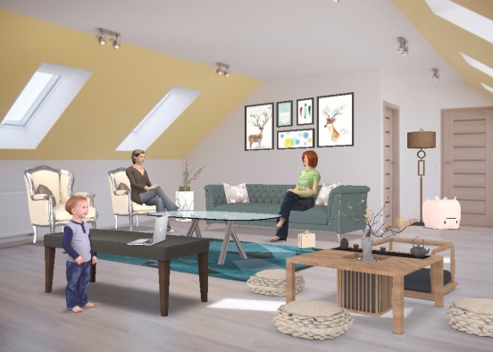 Living room design 💕 Design Rendering