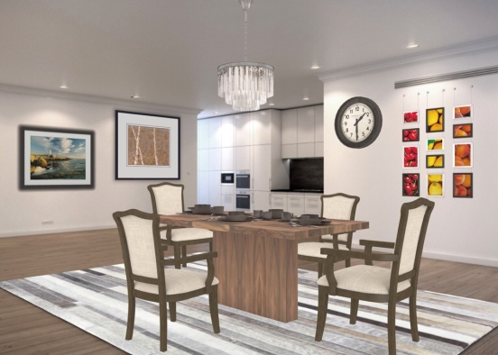there is my dining room Design Rendering