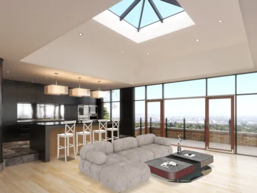 Living Room & Kitchen