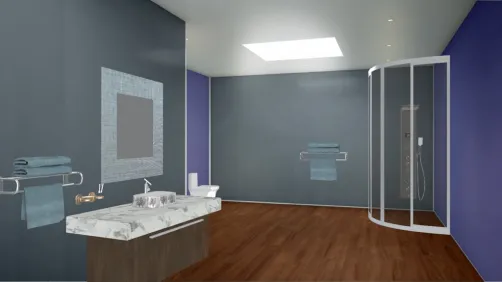 baño minimalista 