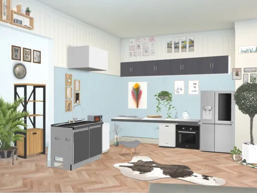 nouvelle cuisine. new kitchen