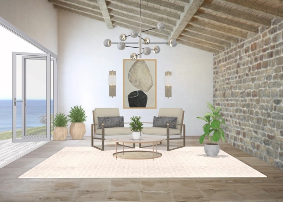 Gorgeous Seating Area with a Beautiful view! Design Rendering