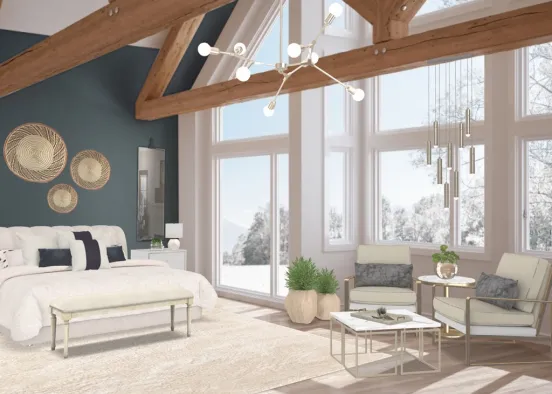 Beautiful Master Bedroom, with a gorgeous view! Design Rendering