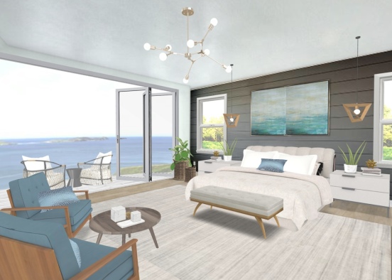 Beach Master Bedroom! Design Rendering